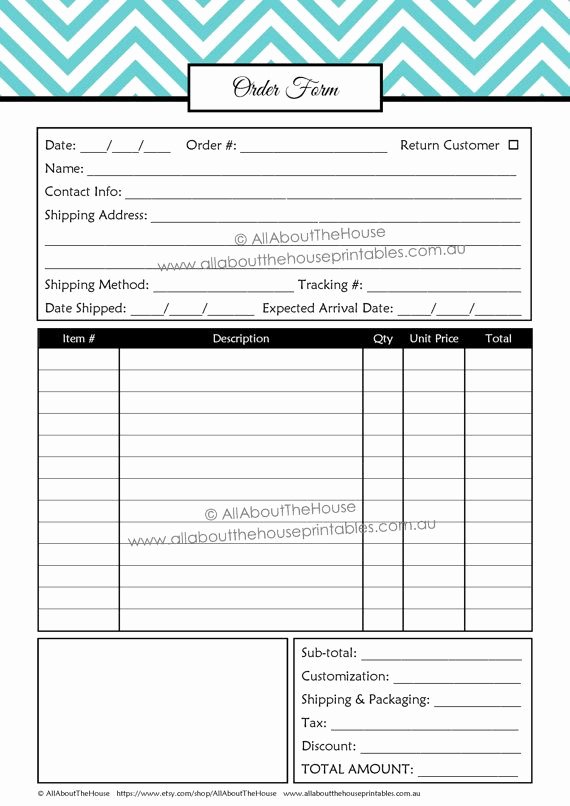 order form