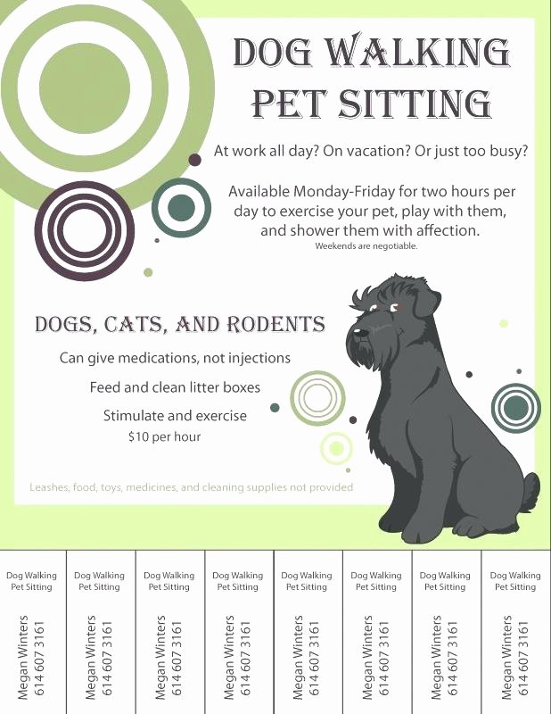 Free Dog Walking Flyer Template Awesome Free Dog Walking Flyer Template Graficasxerga