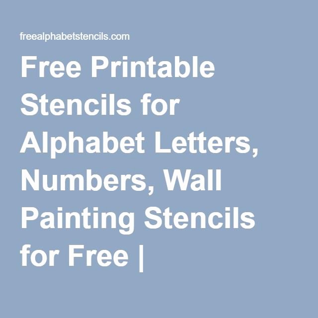 Free Paint by Numbers Templates Best Of Free Printable Stencils for Alphabet Letters Numbers