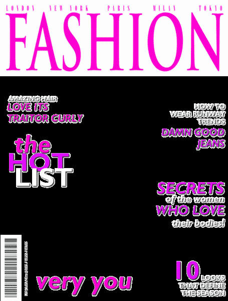 post blank magazine cover design