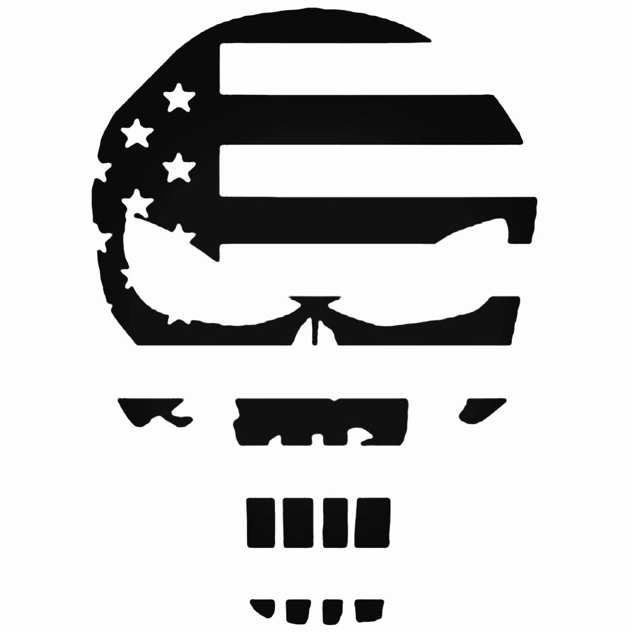 Free Printable American Flag Star Stencil New Chris Kyle American Flag Punisher Skull Decal Sticker