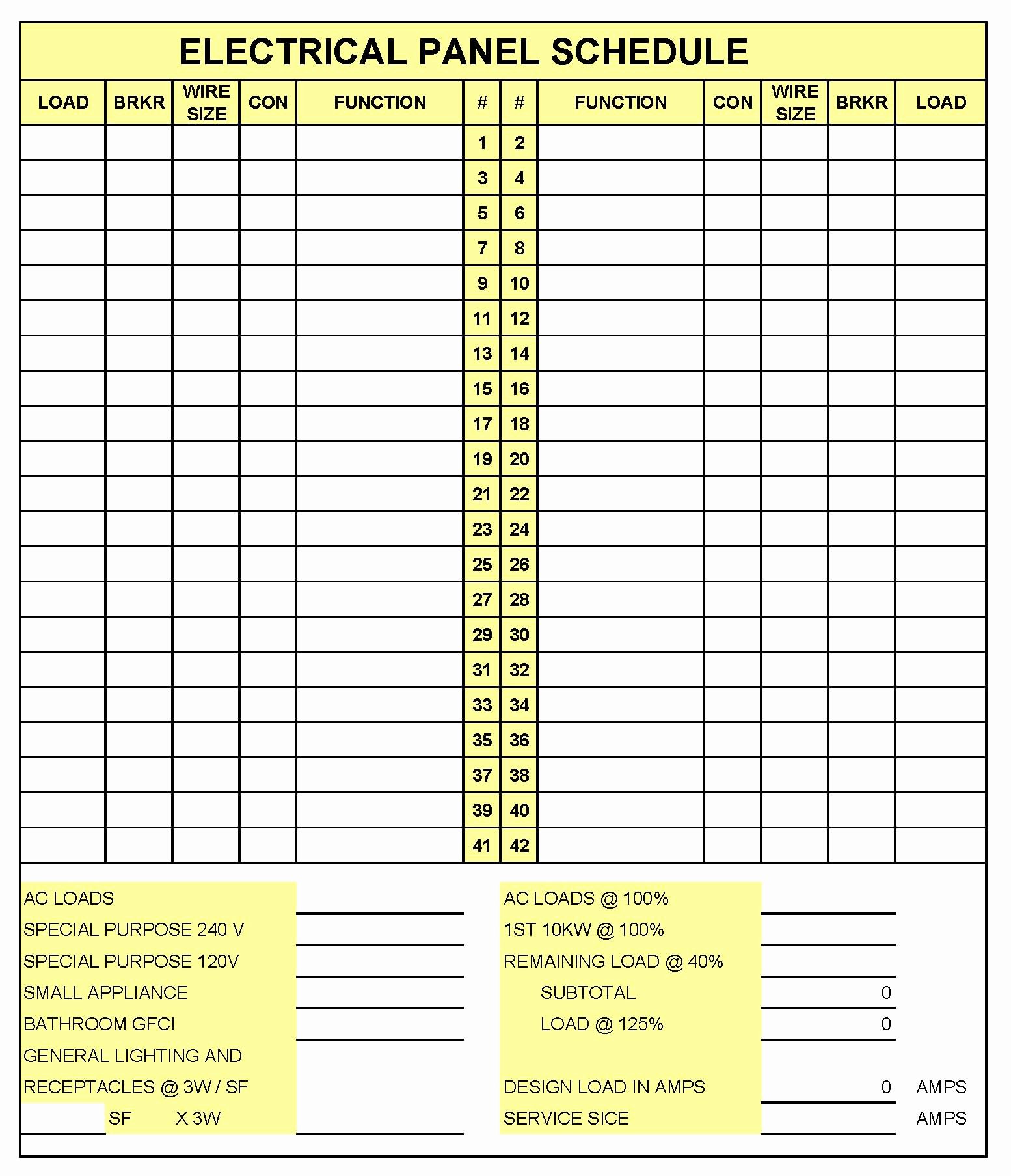 Free Printable Circuit Breaker Panel Labels Printable Word Searches