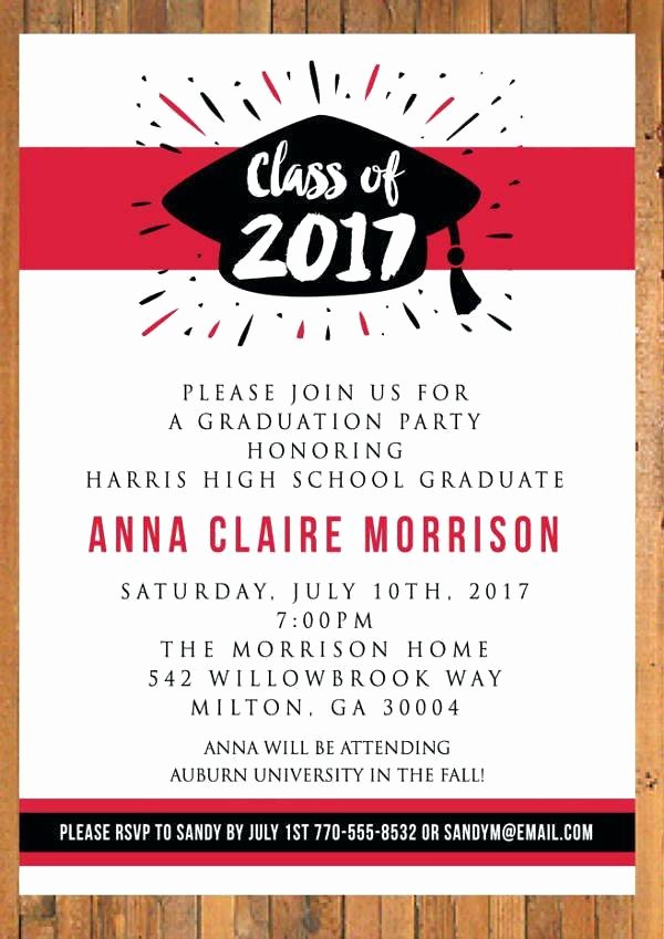 graduation dinner invitations