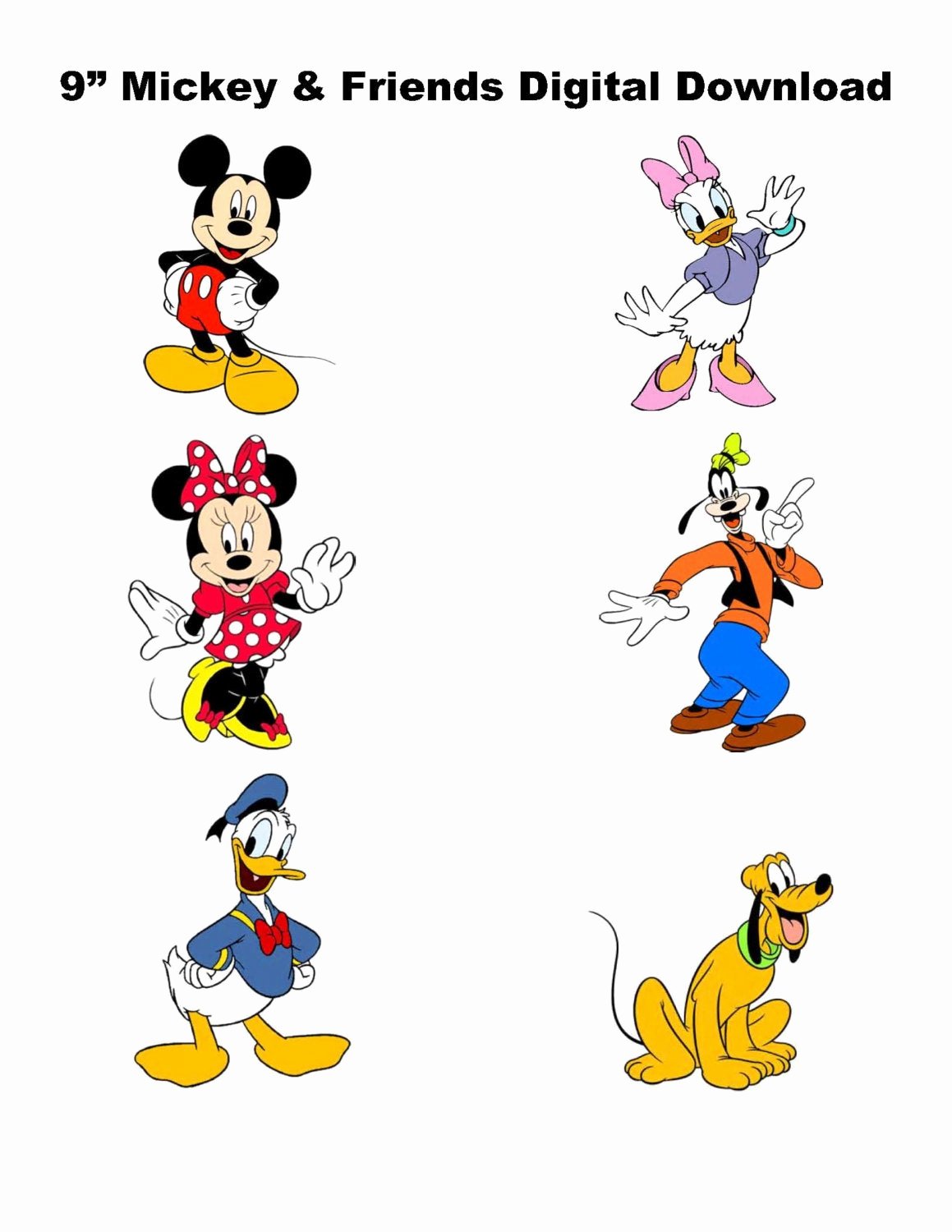 9 digital mickey and friends