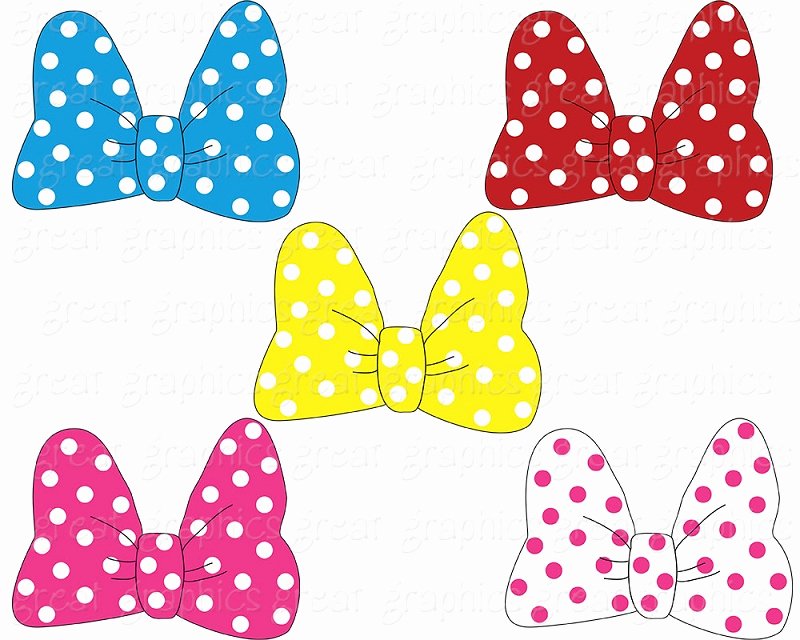 minnie mouse bow clip art free