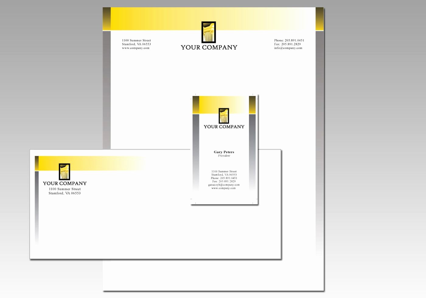 5341 free stationery design template