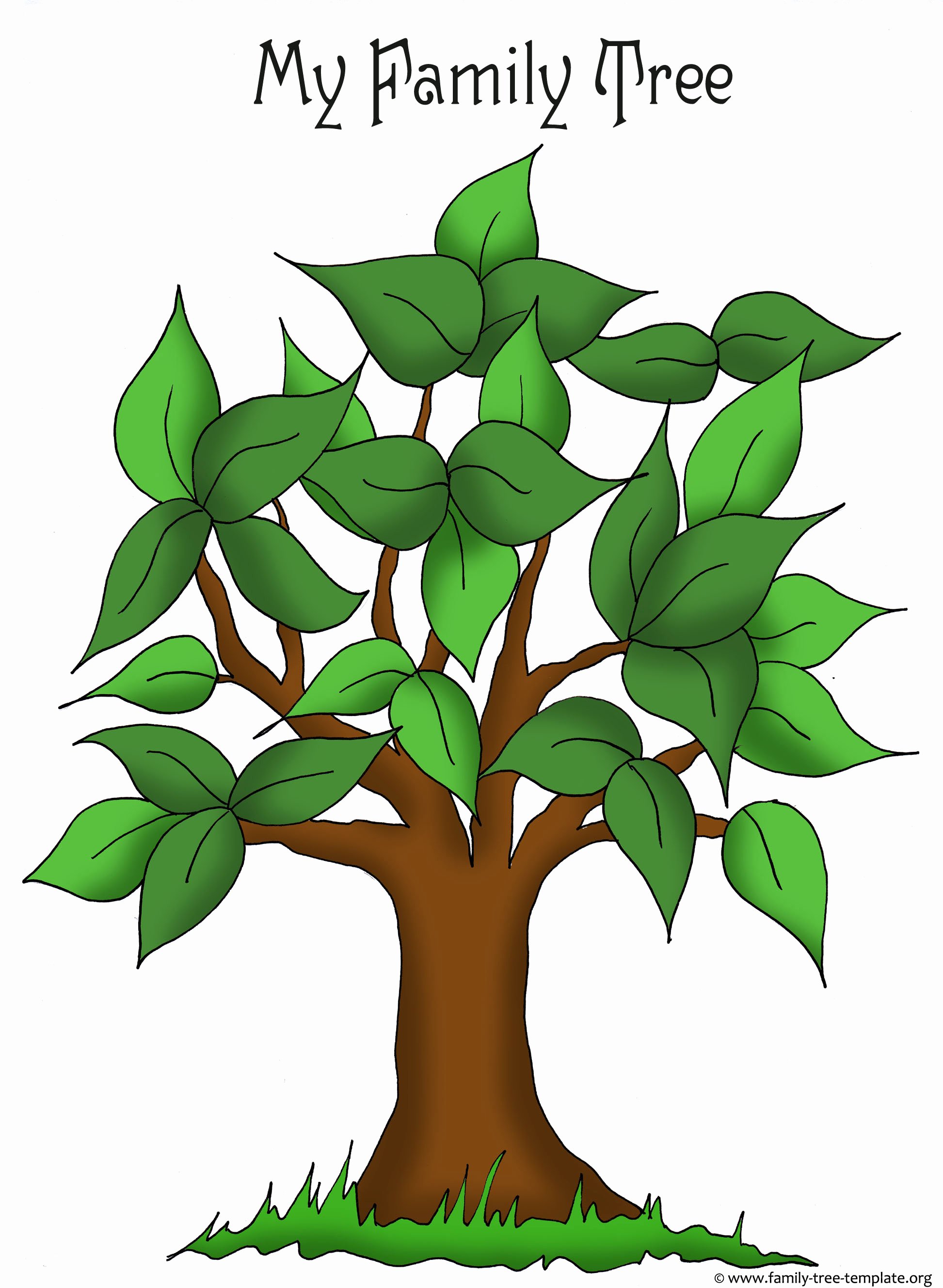 Free Printable Tree Template Lovely Family Tree Templates &amp; Genealogy Clipart for Your