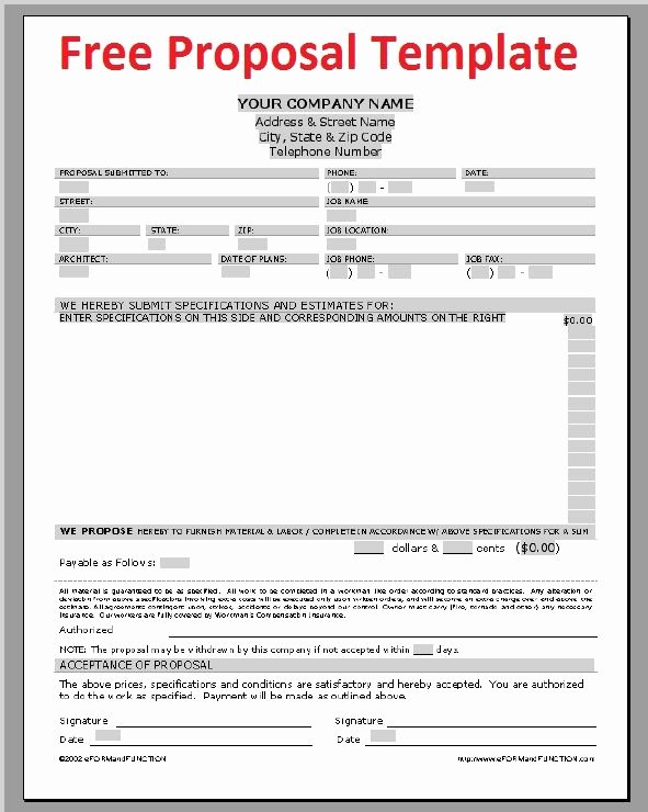 free proposal templates for word fresh printable sample construction proposal template form of free proposal templates for word