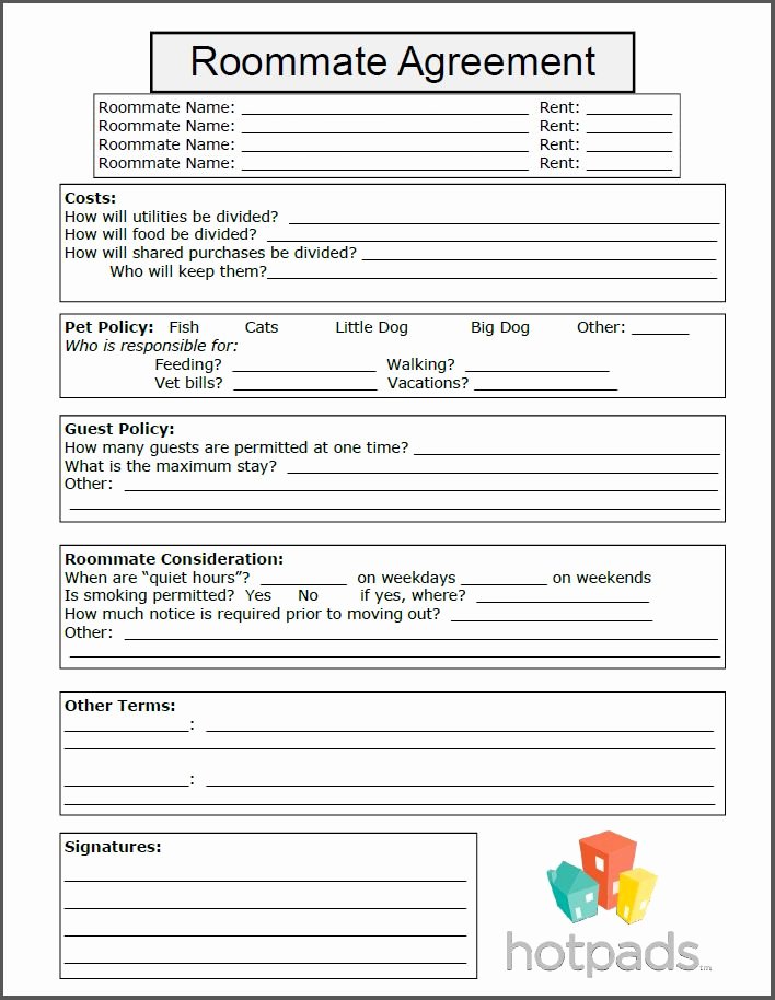 Free Roommate Agreement Template Inspirational Best 25 Roommate Agreement Ideas On Pinterest
