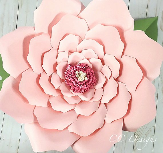 printable paper flower templates giant