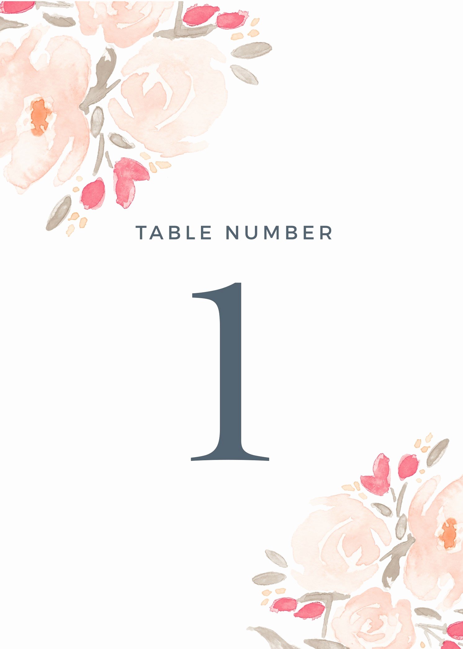 Free Table Number Templates 4 6 Fresh Free Printable Custom Wedding