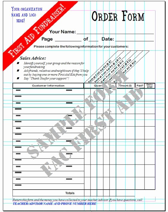 fundraising order form template elegant fundraiser order form fundraising kits of fundraising order form template