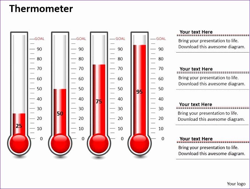 Free Editable Thermometer Template Excel