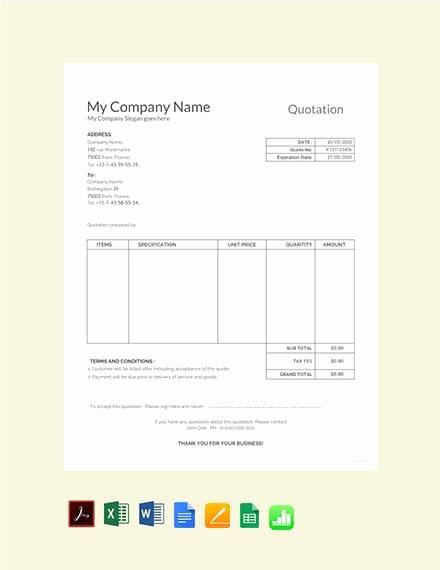 quotation template