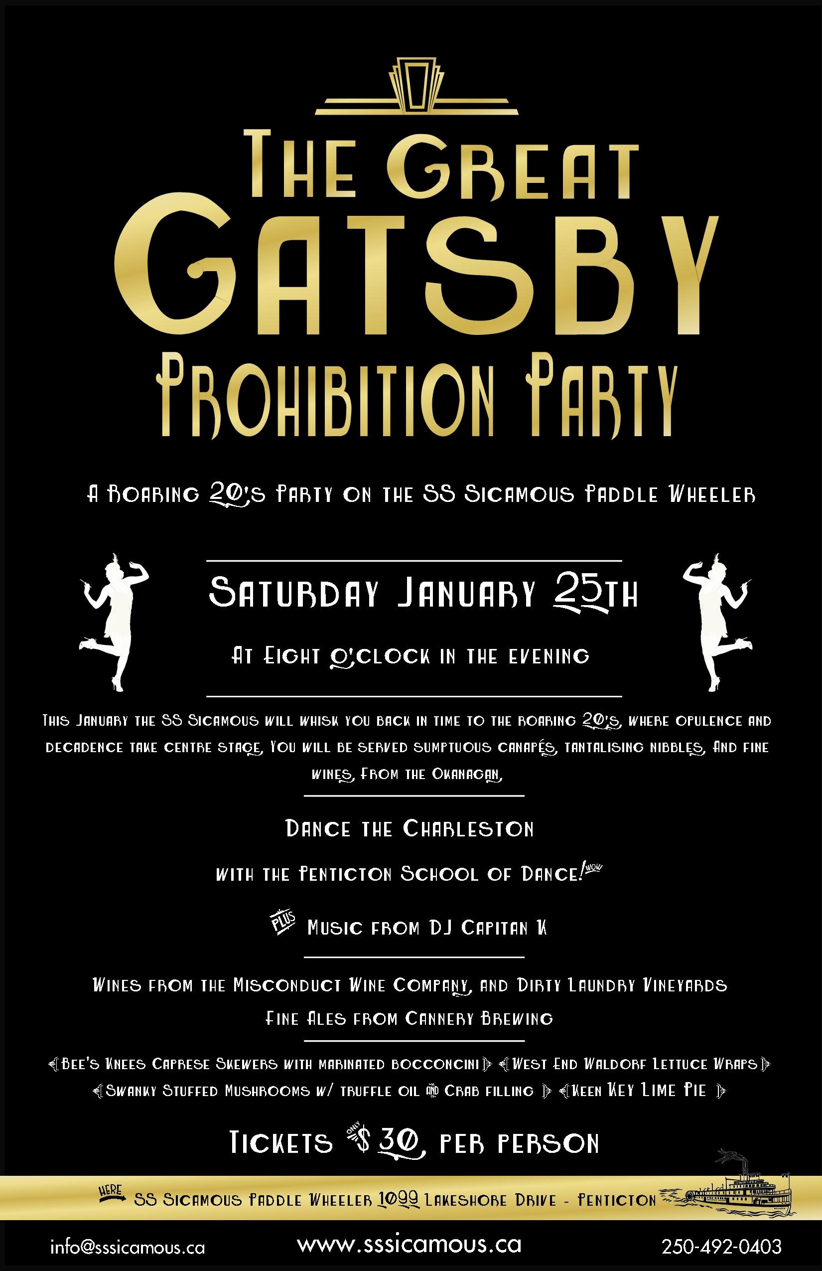 The Great Gatsby Prohibition Party