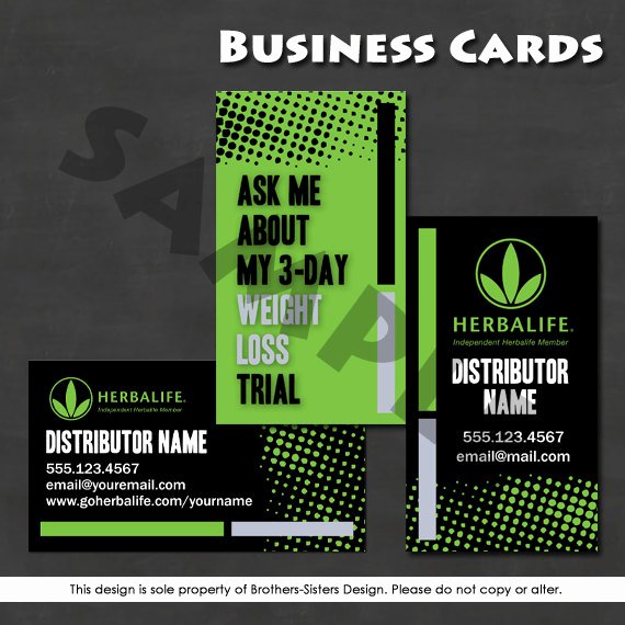 herbalife business card digital