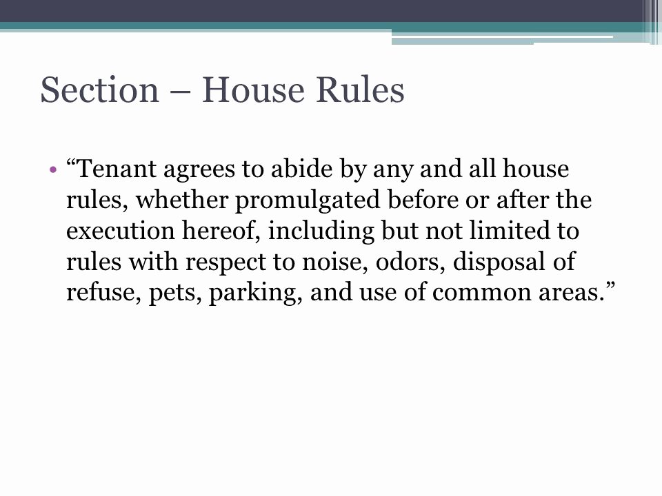 house rules for tenants awesome principles of property management ppt of house rules for tenants