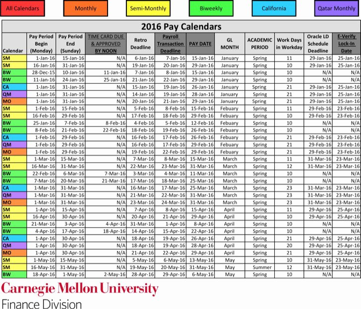 payroll calendar templates