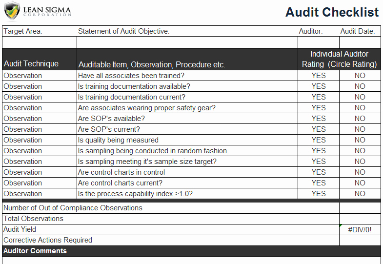 It Security Audit Checklist Template Lovely Security Audit Network Security Audit Checklist Excel