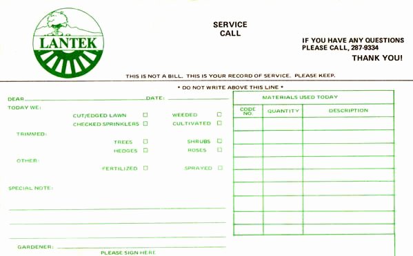 lawn maintenance schedule template