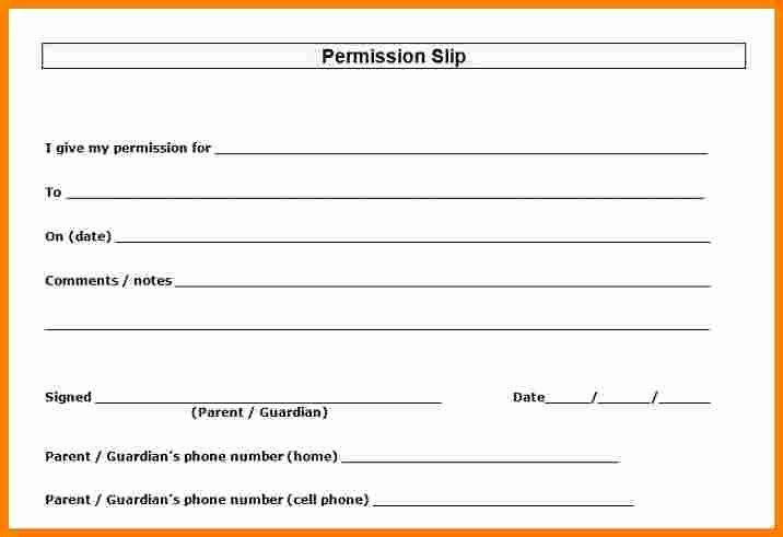 8 printable permission slips