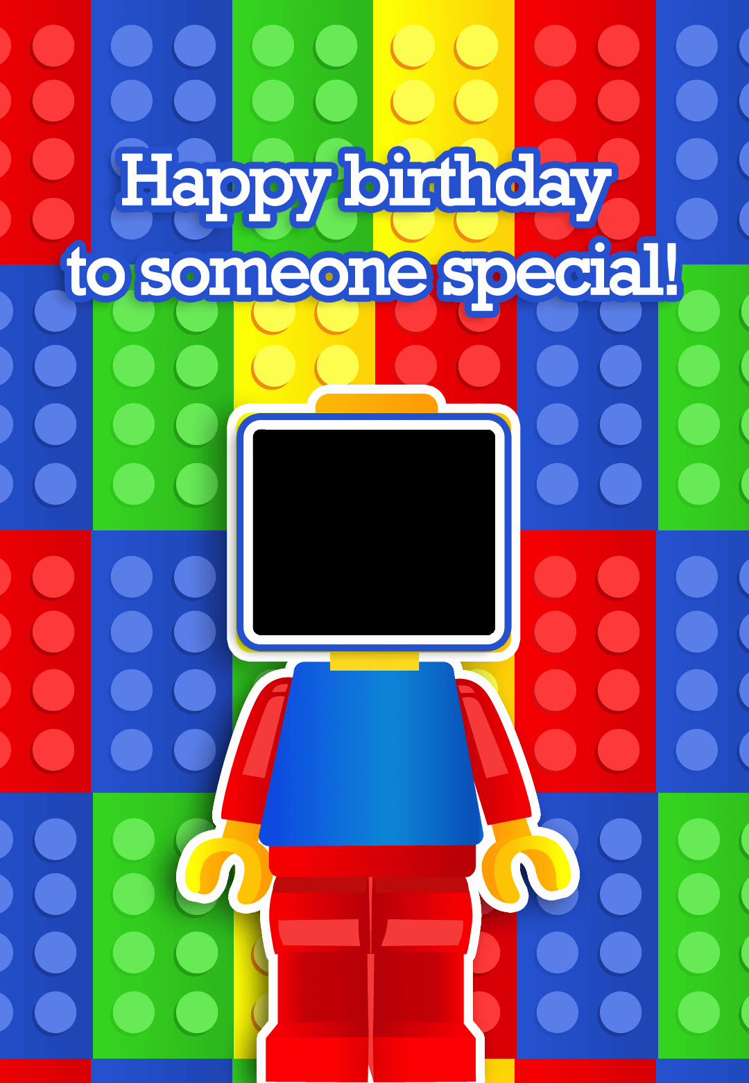 Lego Birthday Card Printable Elegant to someone Special Birthday Card Free