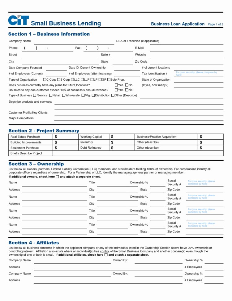 Loan Application Templates | Peterainsworth