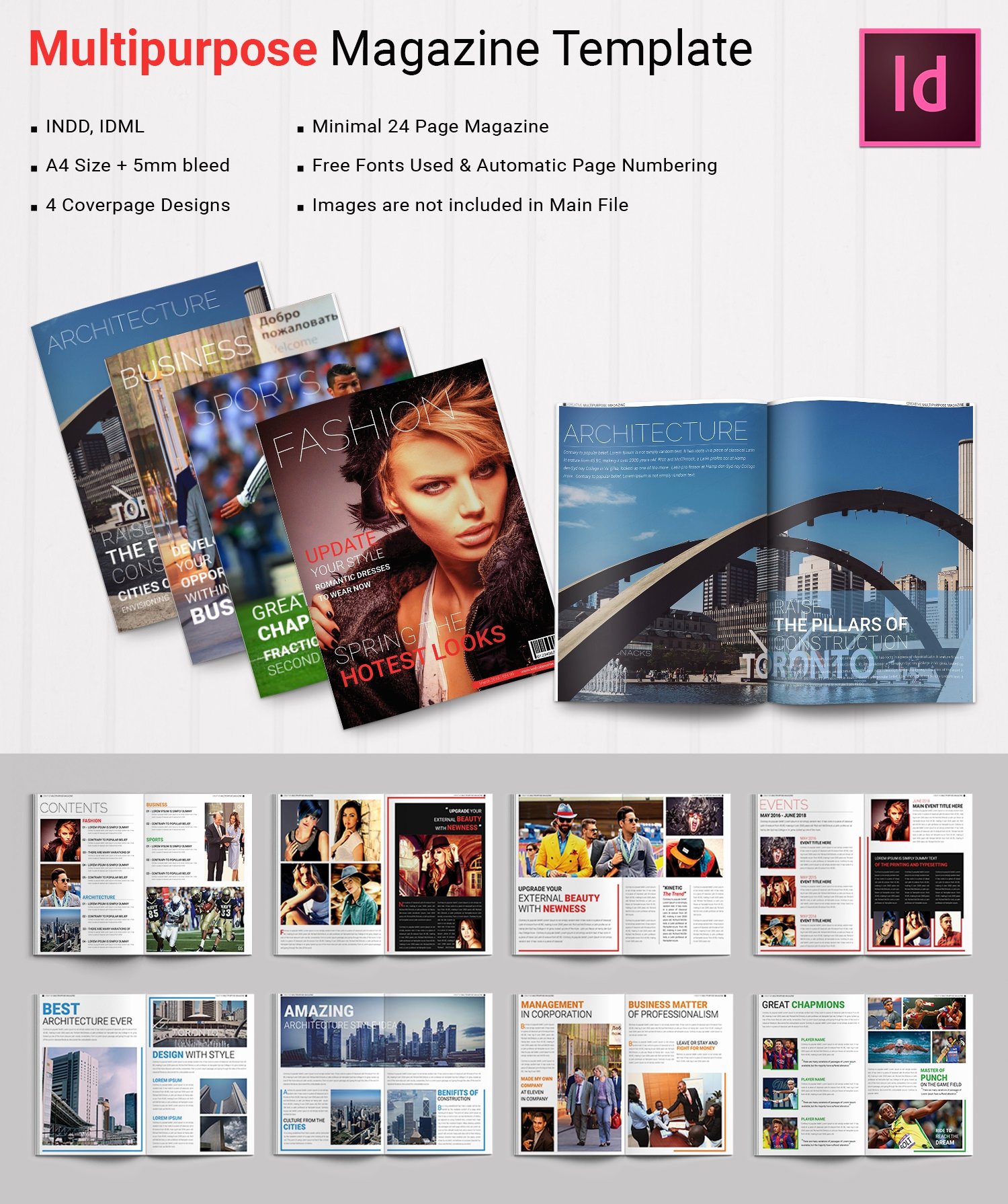 print magazine templates