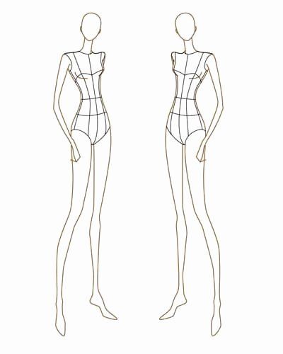 Mannequin Template for Fashion Design Lovely Fashion Design
