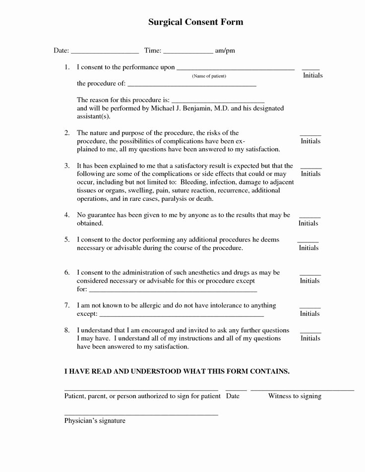 consent form