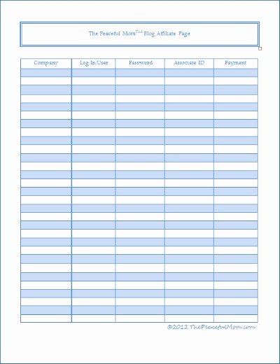 5 free blogging organizer printables