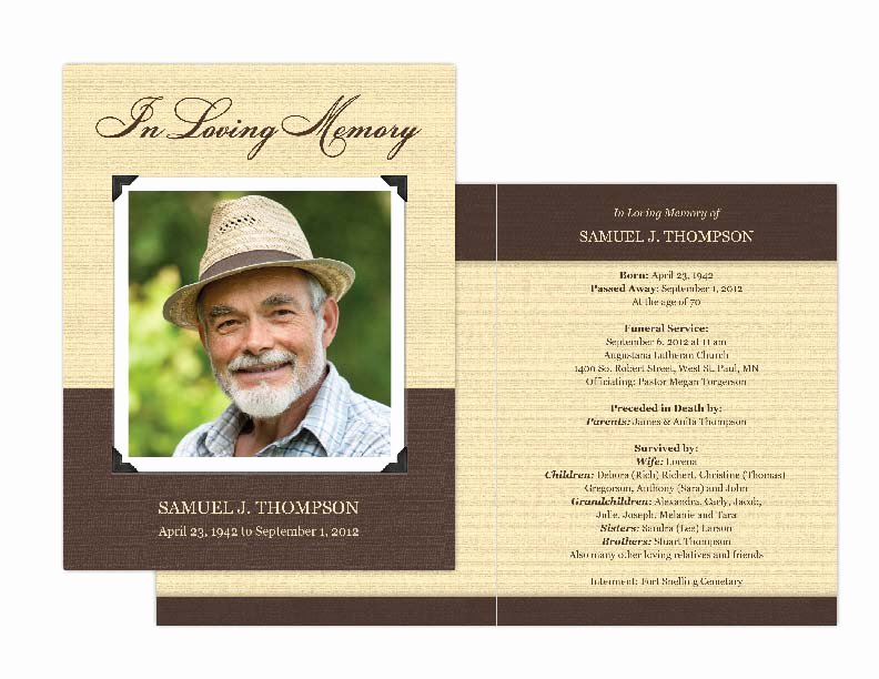 Memorial Card Template Awesome Memorial Cards Memorial Programs and Memorial Bookmarks