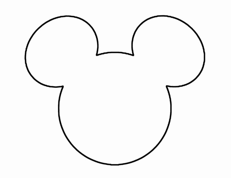 mickey mouse outline