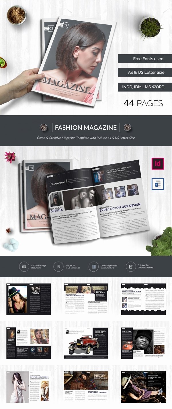 print magazine templates