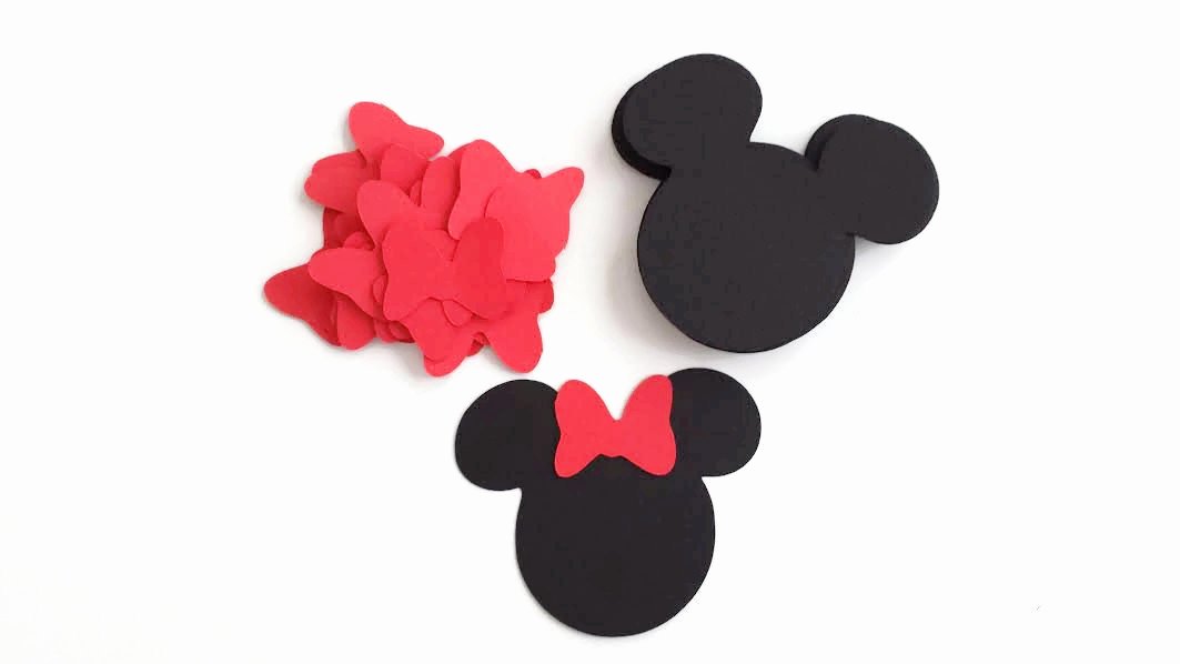 diy 24 cut small minnie mouse head