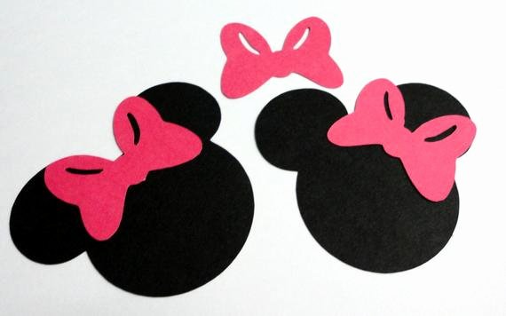 50 25 minnie mouse head silhouettes