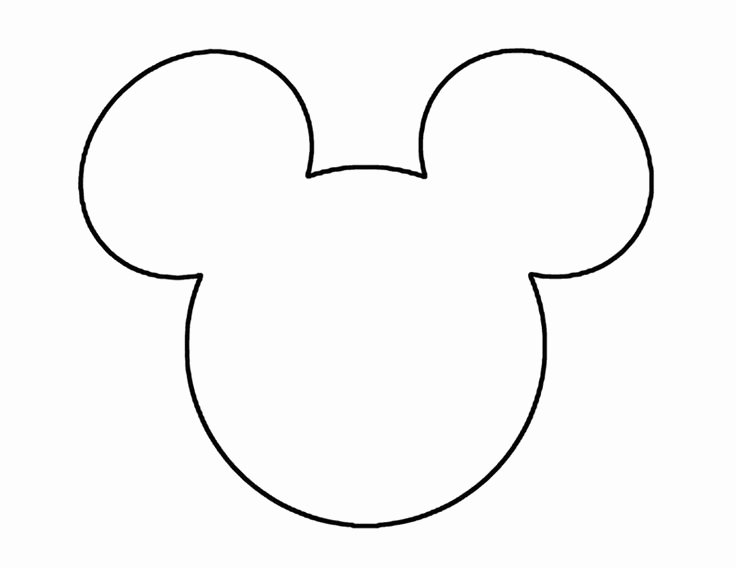 Minnie Mouse Ears Outline Luxury Mickey Mouse Ears Head Outline Disneyland
