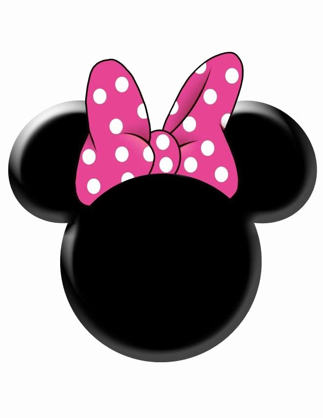 Minnie Mouse Template Head Fresh Pink Minnie Mouse Bow Template