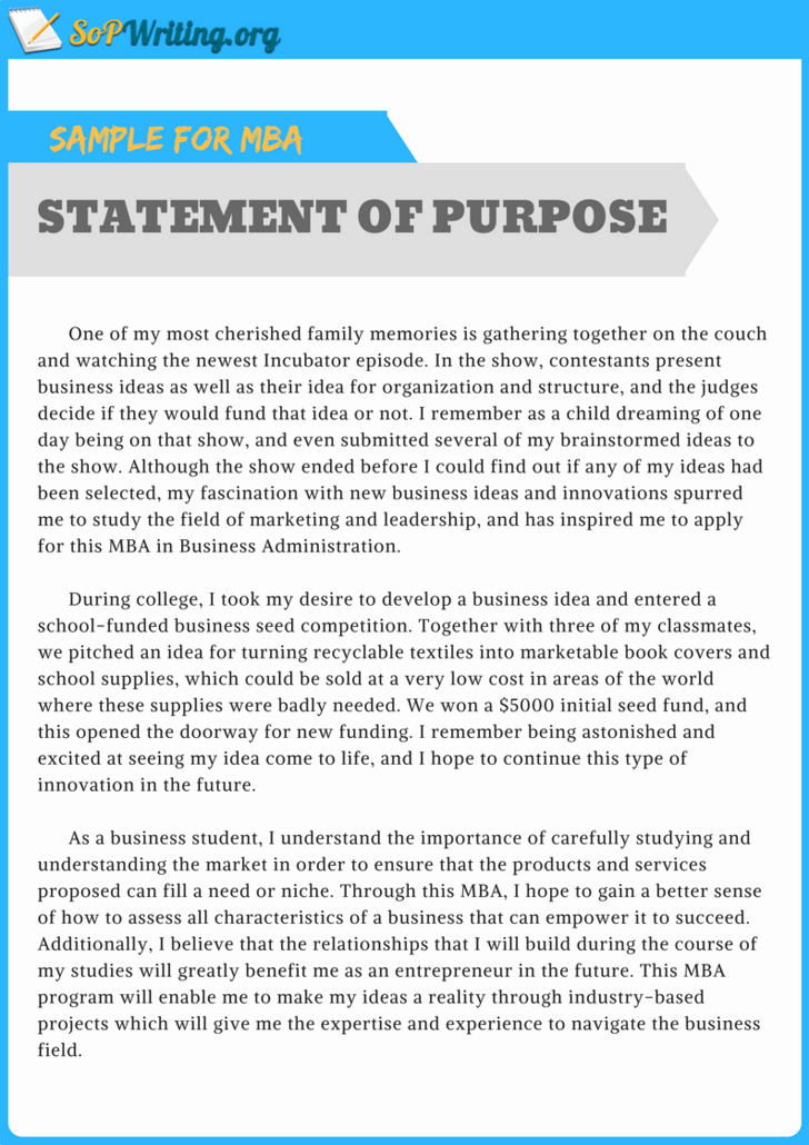 Mpa Personal Statement Sample Best Of Pin by sop Samples On Statement Of Purpose Sample for Mba