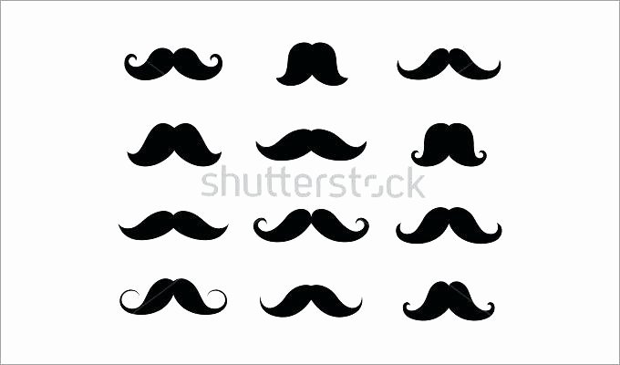 mustache cut out template