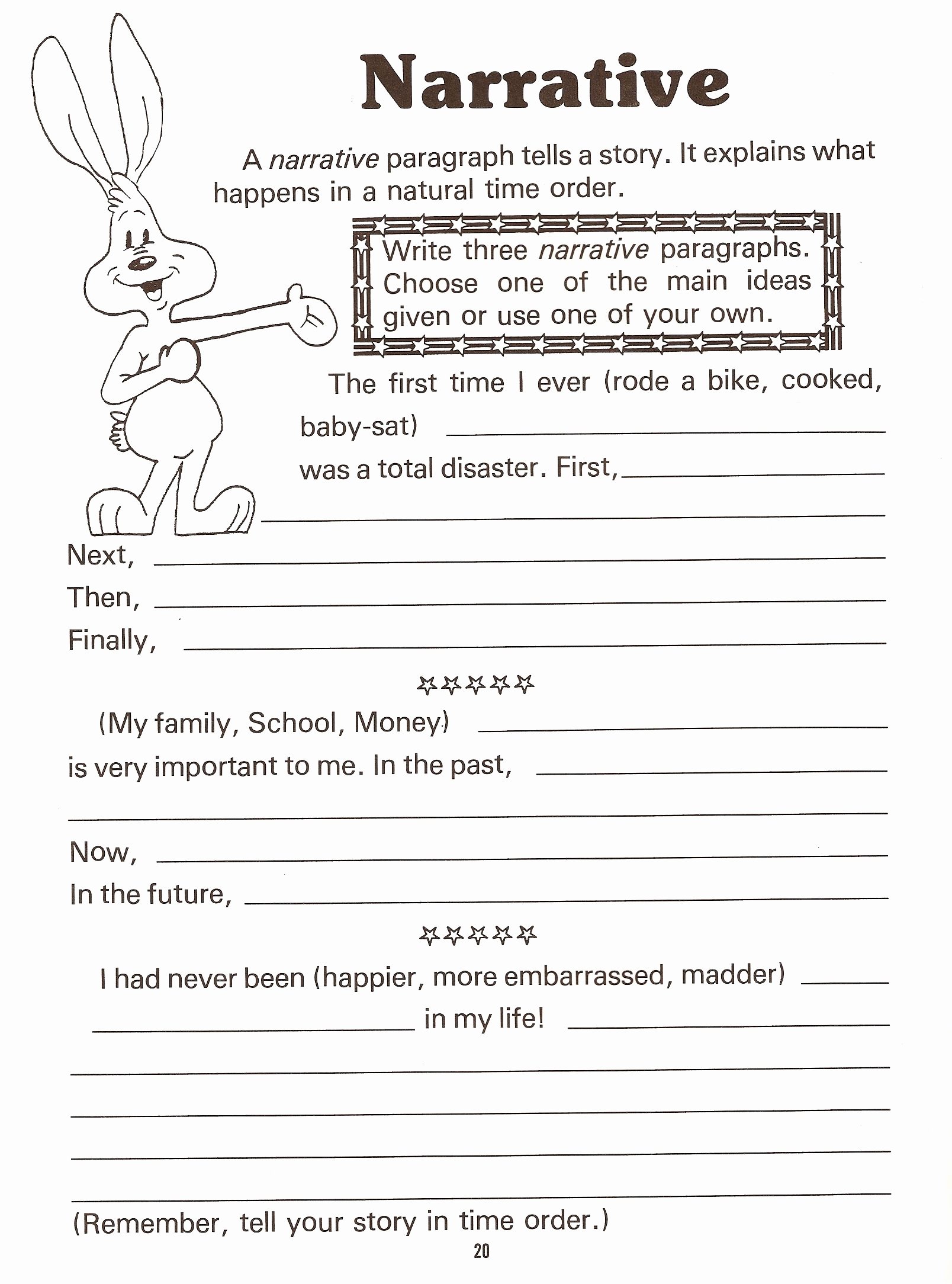 Narrative Writing Examples 5th Grade