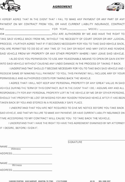 23 images of repossession settlement agreement letter template 443