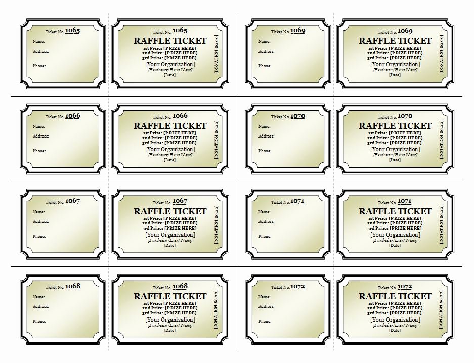 numbered raffle ticket template peterainsworth