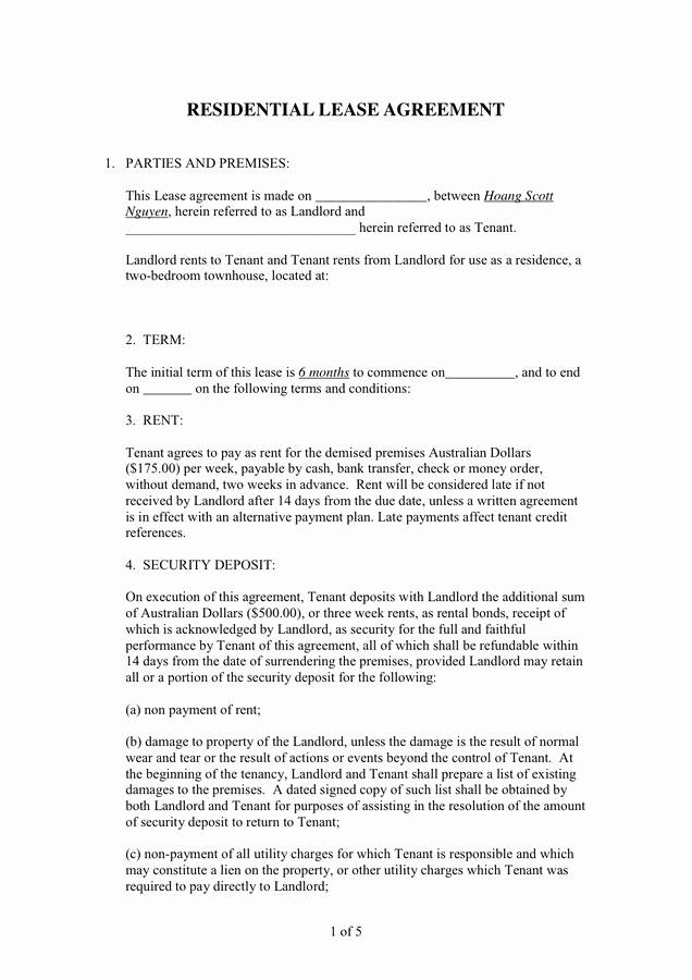 residential lease agreement 7