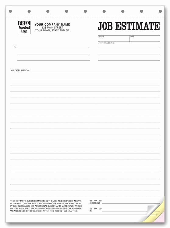 Painting Estimate Template Free Downloads New Printable Blank Bid Proposal forms