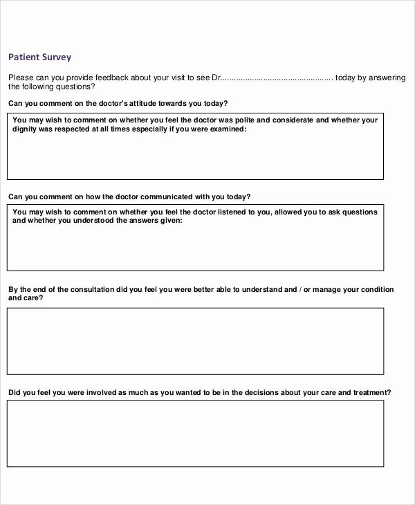 survey form