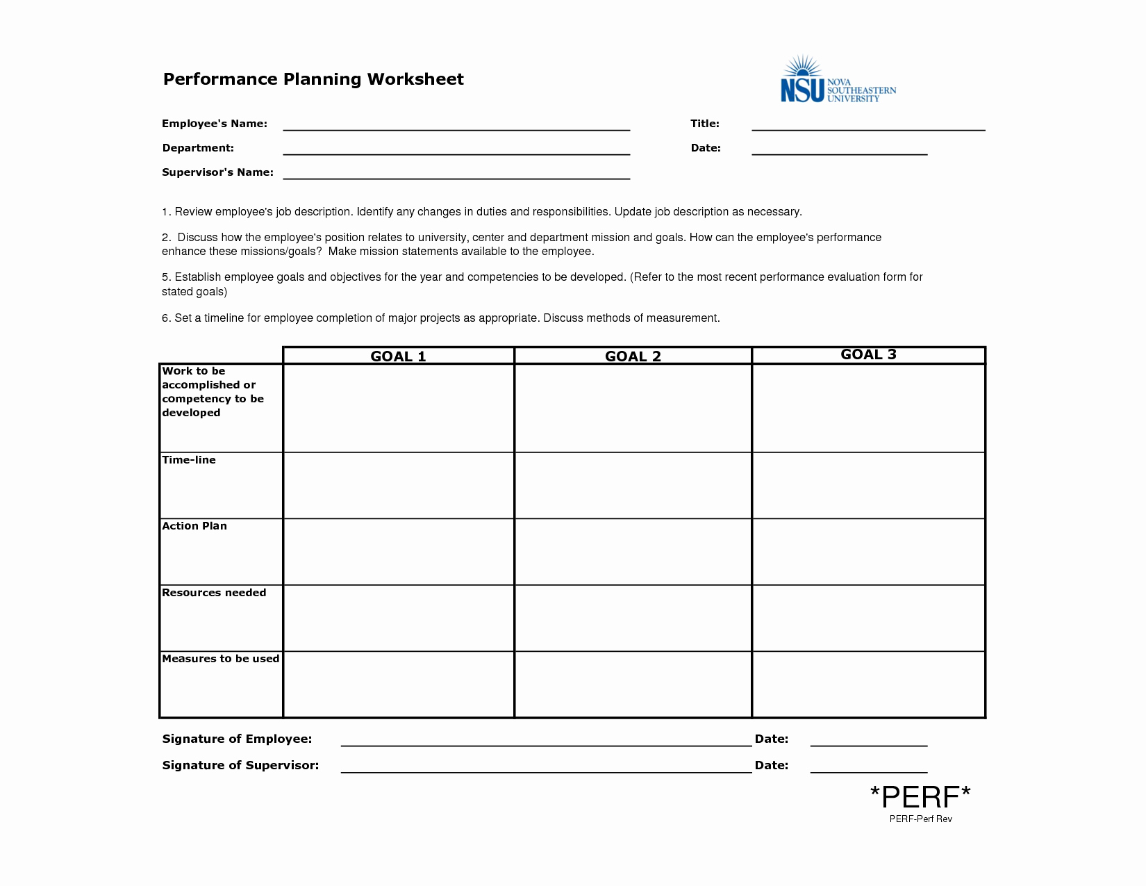 post employee work plan template