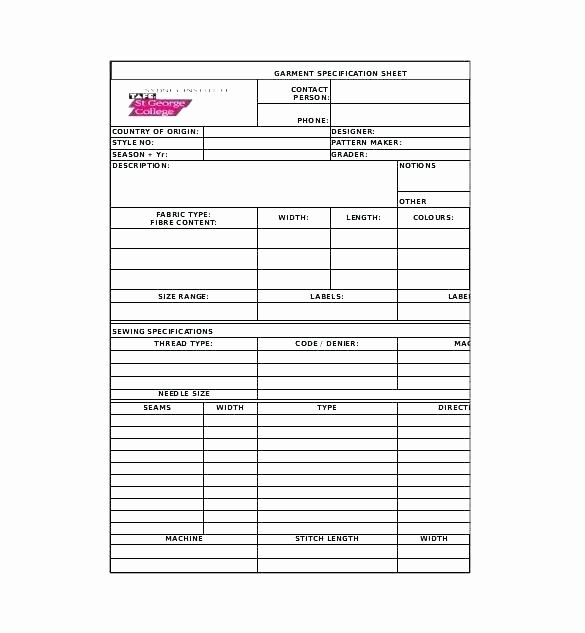 personal data sheet template