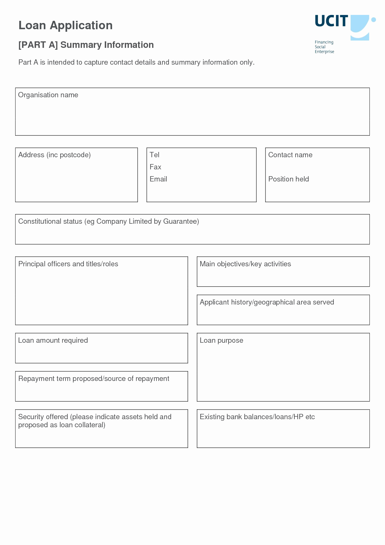 Personal Loan form Template Best Of Personal Loan