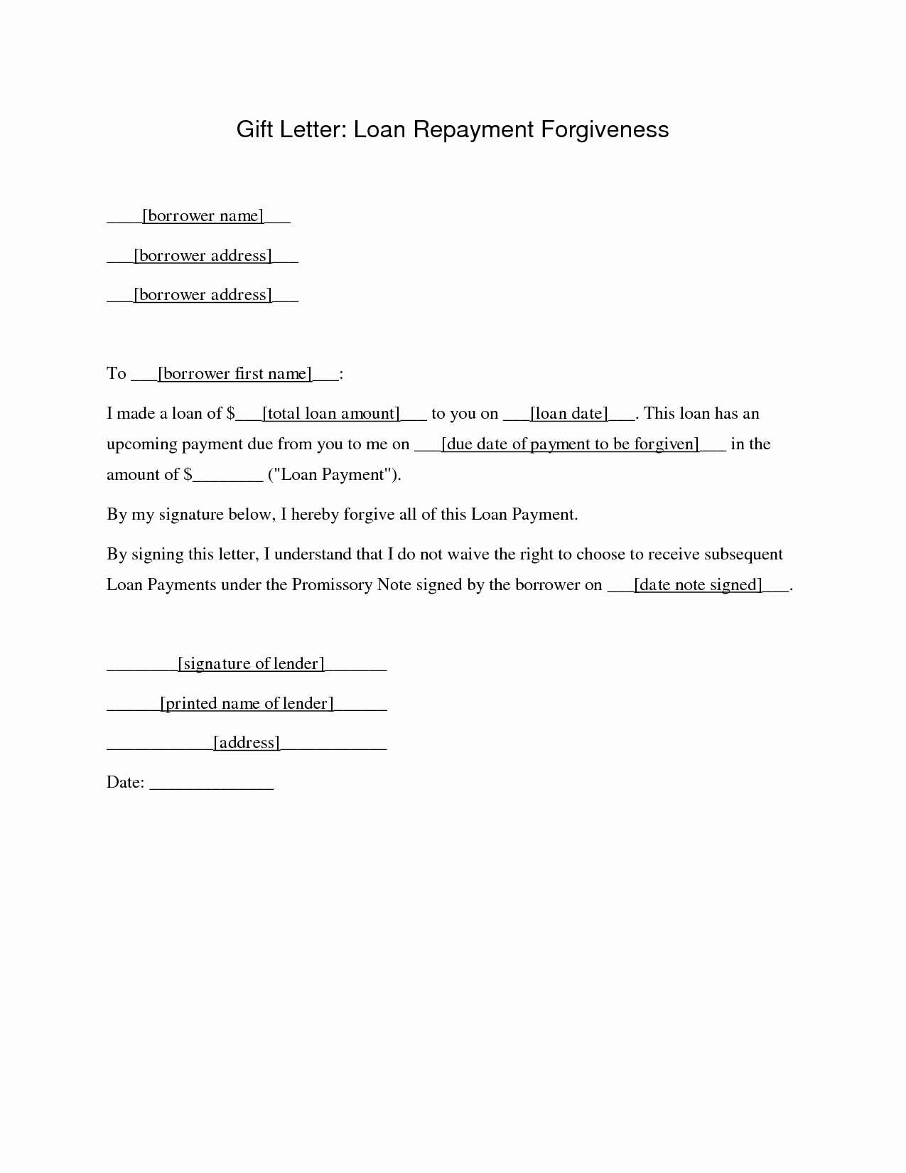Personal Loan Letter format Elegant Personal Loan Repayment Letter Template Examples